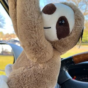 F•A•O SCHWARZ Hanging Sloth Stuffed Animal Plush Plushie Zoo Animals Baby Room